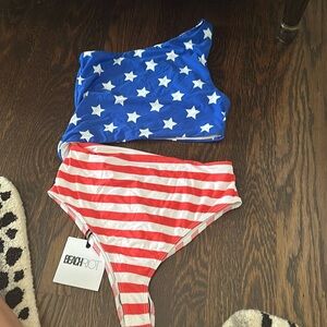 Beach riot flag swimsuit
